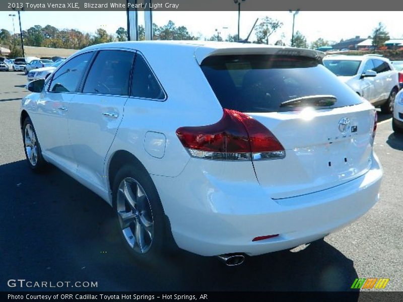 Blizzard White Pearl / Light Gray 2013 Toyota Venza XLE