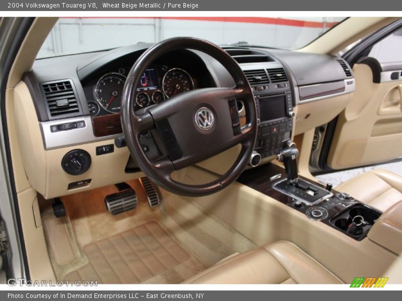 Wheat Beige Metallic / Pure Beige 2004 Volkswagen Touareg V8