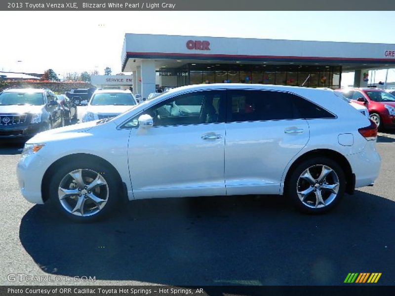 Blizzard White Pearl / Light Gray 2013 Toyota Venza XLE