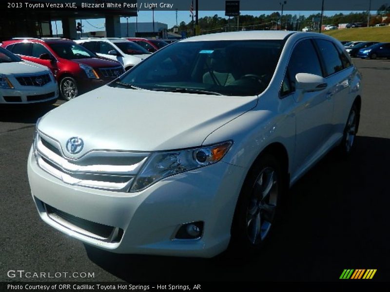 Blizzard White Pearl / Light Gray 2013 Toyota Venza XLE