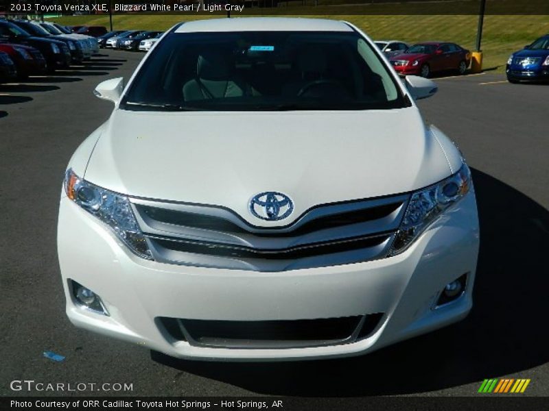 Blizzard White Pearl / Light Gray 2013 Toyota Venza XLE