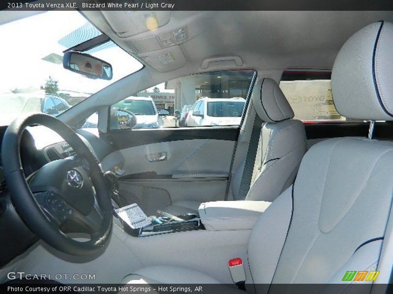 Blizzard White Pearl / Light Gray 2013 Toyota Venza XLE
