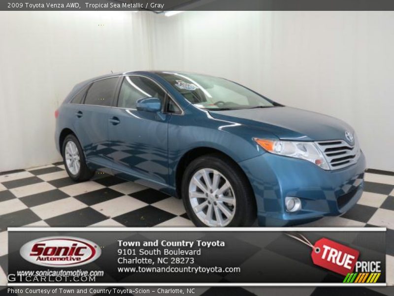 Tropical Sea Metallic / Gray 2009 Toyota Venza AWD