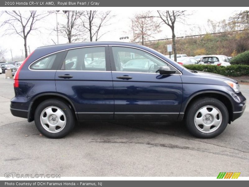 Royal Blue Pearl / Gray 2010 Honda CR-V LX AWD