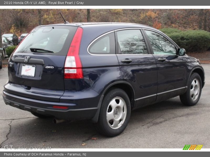 Royal Blue Pearl / Gray 2010 Honda CR-V LX AWD