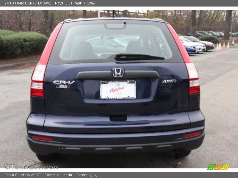 Royal Blue Pearl / Gray 2010 Honda CR-V LX AWD