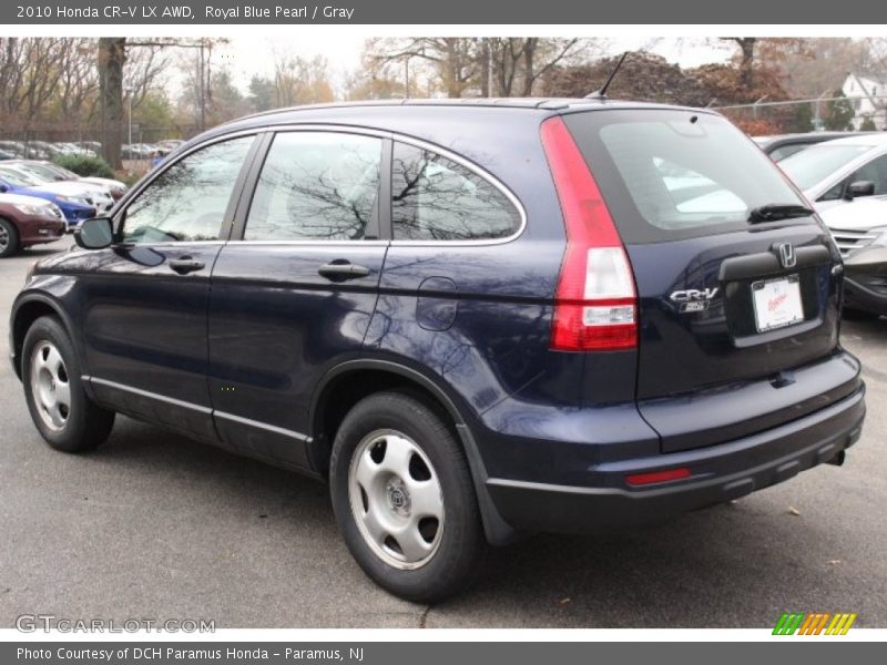 Royal Blue Pearl / Gray 2010 Honda CR-V LX AWD