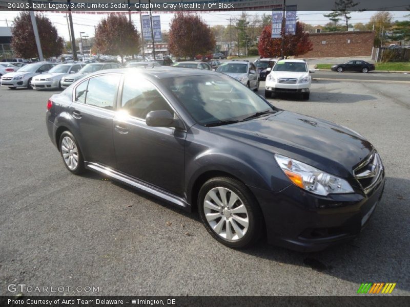 Graphite Gray Metallic / Off Black 2010 Subaru Legacy 3.6R Limited Sedan