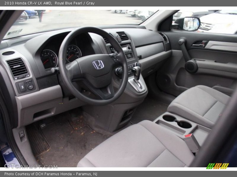 Royal Blue Pearl / Gray 2010 Honda CR-V LX AWD