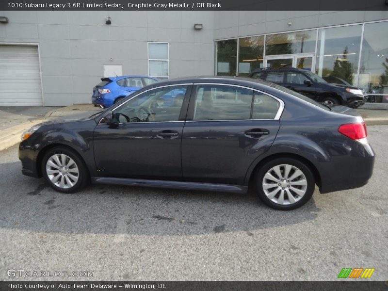 Graphite Gray Metallic / Off Black 2010 Subaru Legacy 3.6R Limited Sedan