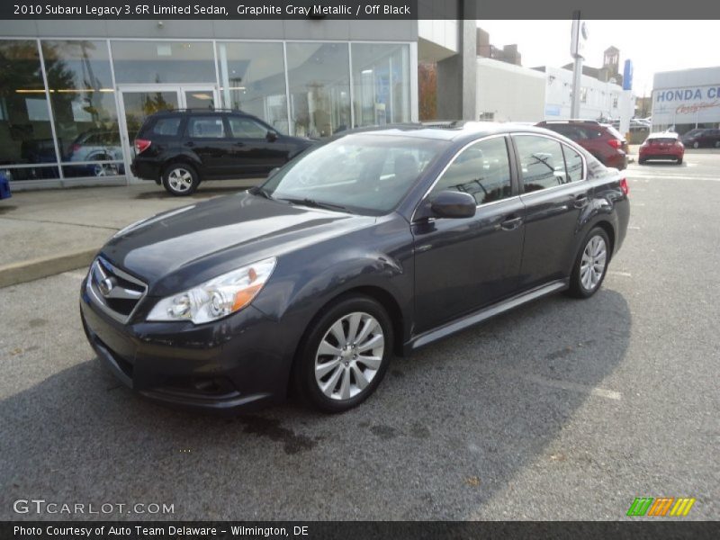 Graphite Gray Metallic / Off Black 2010 Subaru Legacy 3.6R Limited Sedan