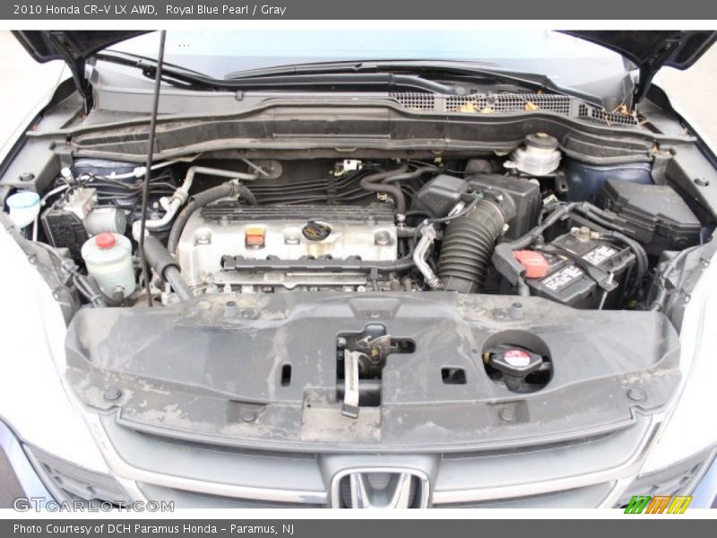 Royal Blue Pearl / Gray 2010 Honda CR-V LX AWD