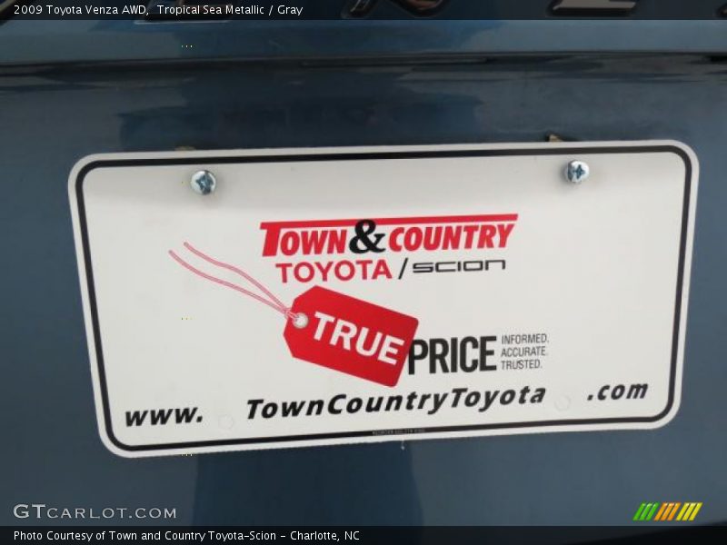 Tropical Sea Metallic / Gray 2009 Toyota Venza AWD