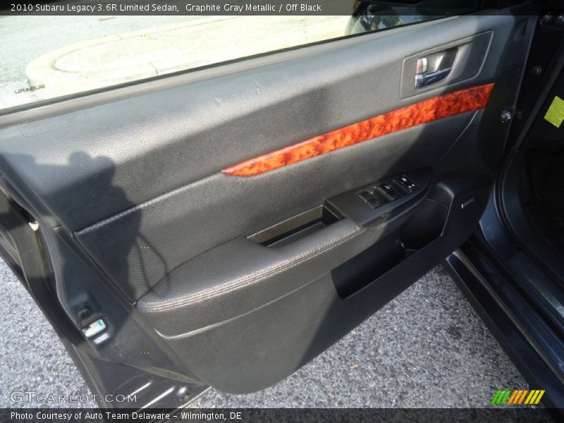 Graphite Gray Metallic / Off Black 2010 Subaru Legacy 3.6R Limited Sedan