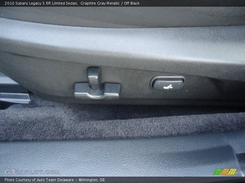 Graphite Gray Metallic / Off Black 2010 Subaru Legacy 3.6R Limited Sedan