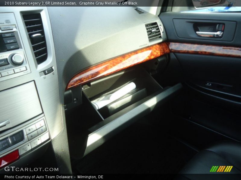 Graphite Gray Metallic / Off Black 2010 Subaru Legacy 3.6R Limited Sedan