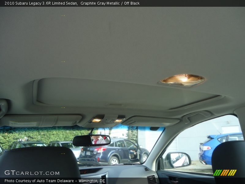 Graphite Gray Metallic / Off Black 2010 Subaru Legacy 3.6R Limited Sedan