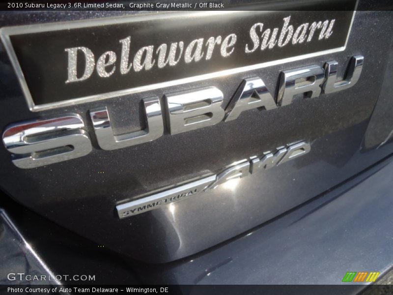 Graphite Gray Metallic / Off Black 2010 Subaru Legacy 3.6R Limited Sedan