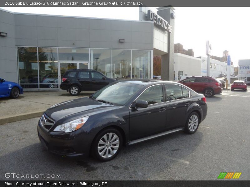 Graphite Gray Metallic / Off Black 2010 Subaru Legacy 3.6R Limited Sedan