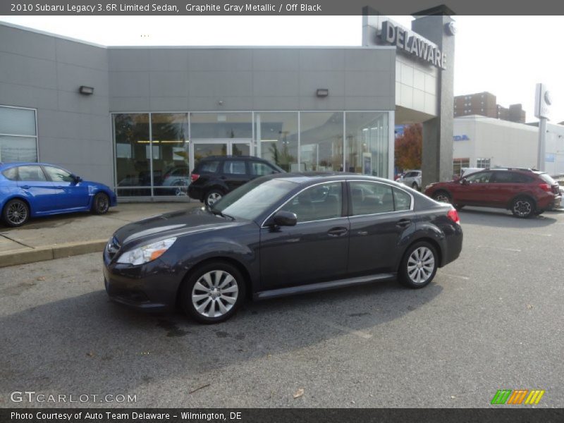 Graphite Gray Metallic / Off Black 2010 Subaru Legacy 3.6R Limited Sedan