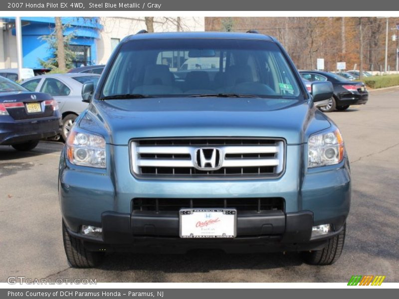 Steel Blue Metallic / Gray 2007 Honda Pilot EX 4WD