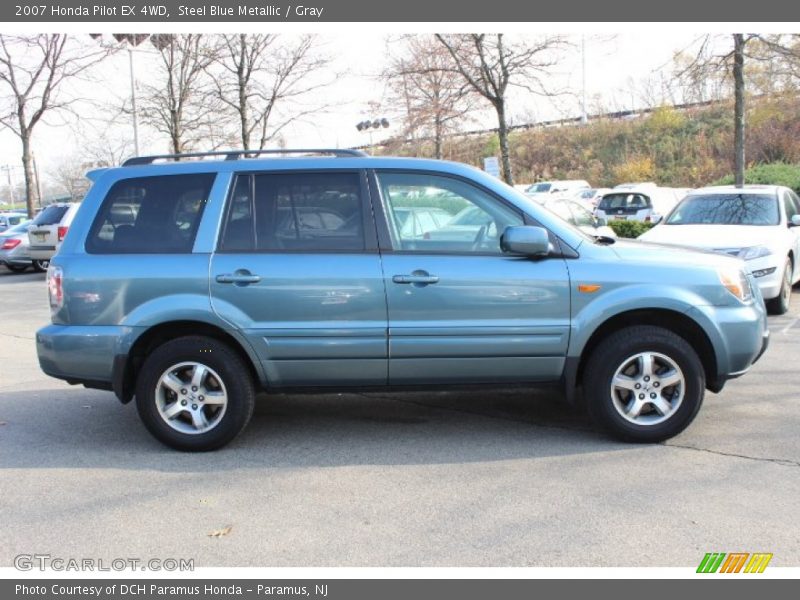 Steel Blue Metallic / Gray 2007 Honda Pilot EX 4WD