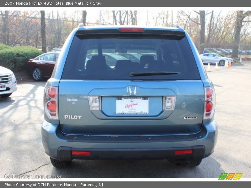 Steel Blue Metallic / Gray 2007 Honda Pilot EX 4WD