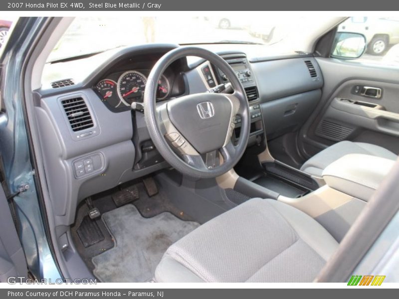 Steel Blue Metallic / Gray 2007 Honda Pilot EX 4WD