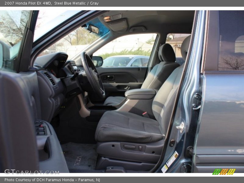 Steel Blue Metallic / Gray 2007 Honda Pilot EX 4WD