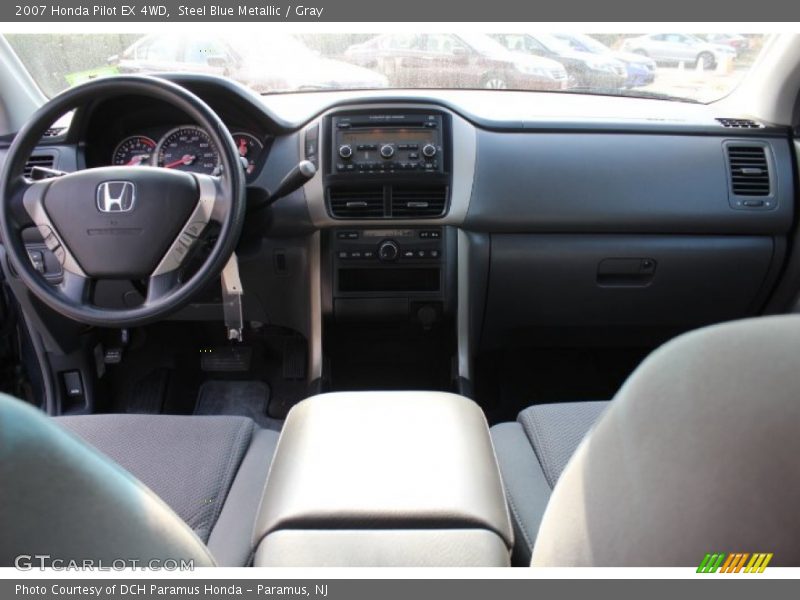 Steel Blue Metallic / Gray 2007 Honda Pilot EX 4WD