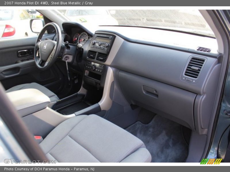 Steel Blue Metallic / Gray 2007 Honda Pilot EX 4WD