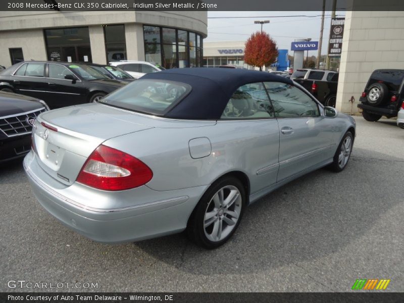 Iridium Silver Metallic / Stone 2008 Mercedes-Benz CLK 350 Cabriolet