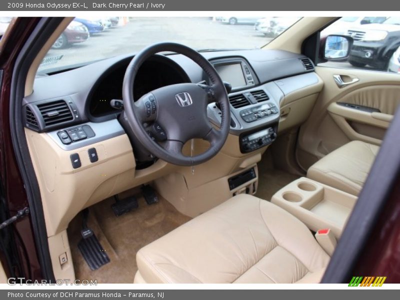 Dark Cherry Pearl / Ivory 2009 Honda Odyssey EX-L