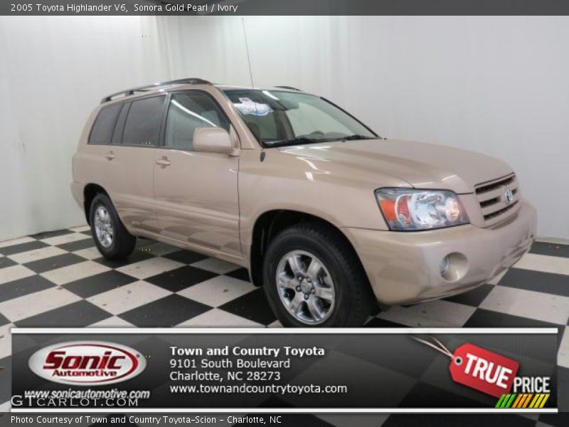 Sonora Gold Pearl / Ivory 2005 Toyota Highlander V6