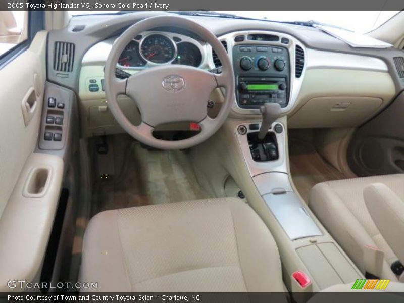 Sonora Gold Pearl / Ivory 2005 Toyota Highlander V6
