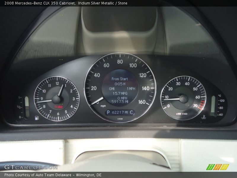 Iridium Silver Metallic / Stone 2008 Mercedes-Benz CLK 350 Cabriolet