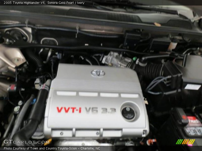 Sonora Gold Pearl / Ivory 2005 Toyota Highlander V6