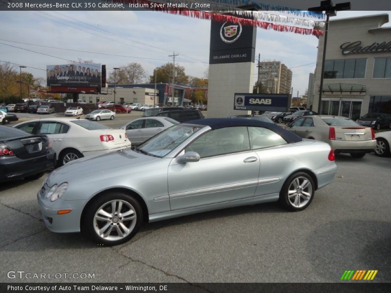 Iridium Silver Metallic / Stone 2008 Mercedes-Benz CLK 350 Cabriolet