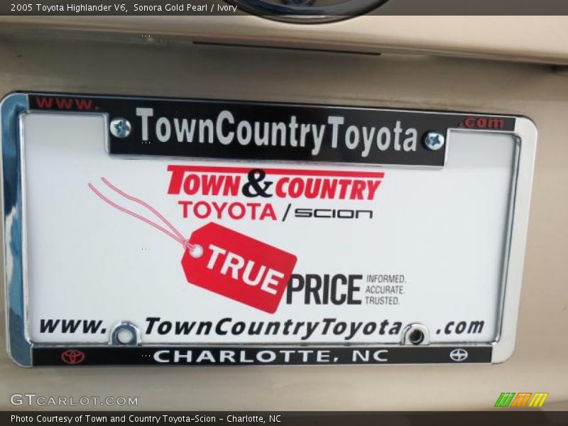 Sonora Gold Pearl / Ivory 2005 Toyota Highlander V6