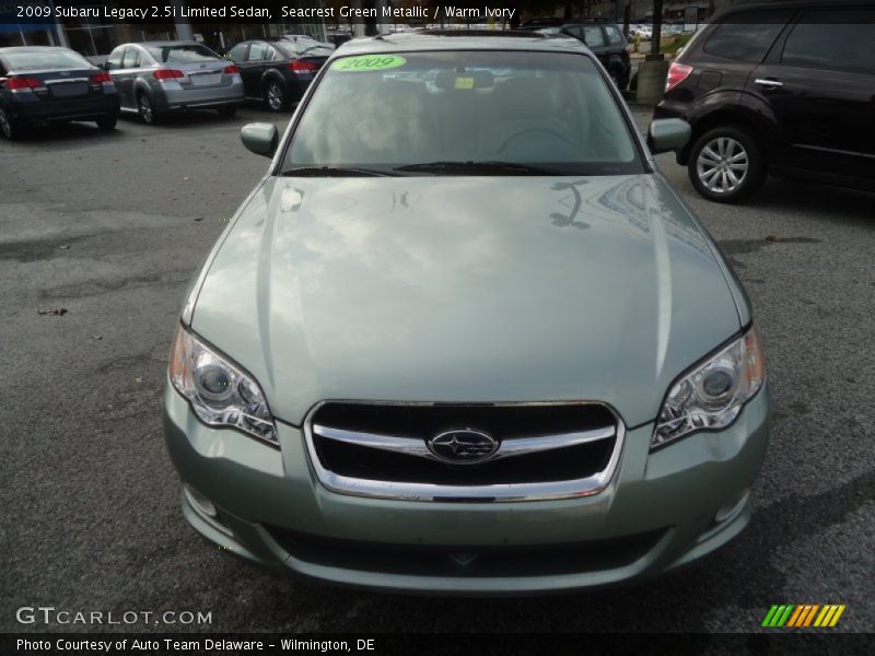 Seacrest Green Metallic / Warm Ivory 2009 Subaru Legacy 2.5i Limited Sedan
