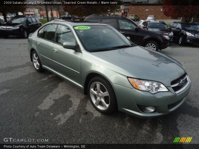 Seacrest Green Metallic / Warm Ivory 2009 Subaru Legacy 2.5i Limited Sedan