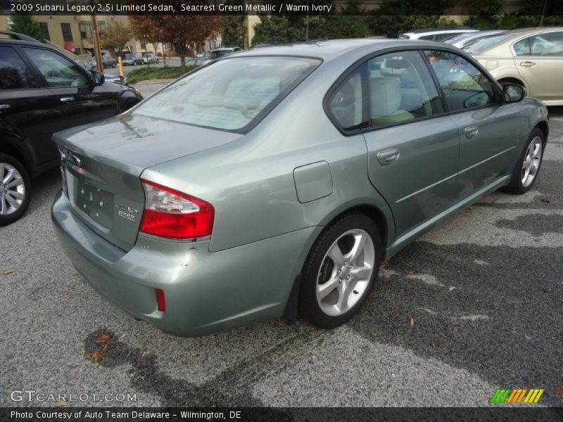 Seacrest Green Metallic / Warm Ivory 2009 Subaru Legacy 2.5i Limited Sedan