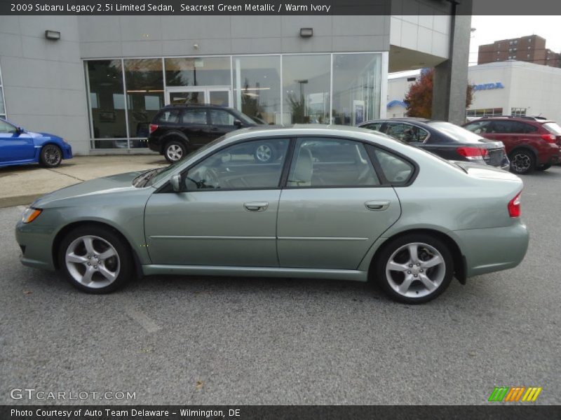 Seacrest Green Metallic / Warm Ivory 2009 Subaru Legacy 2.5i Limited Sedan