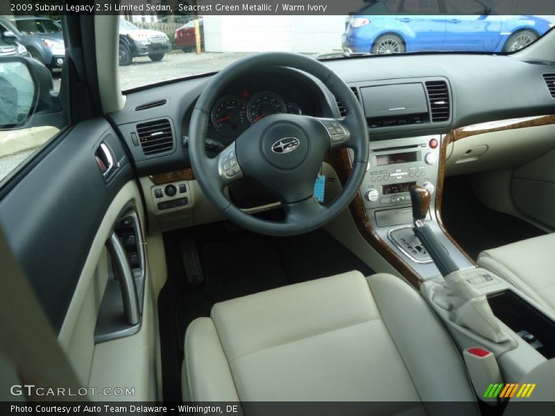 Seacrest Green Metallic / Warm Ivory 2009 Subaru Legacy 2.5i Limited Sedan