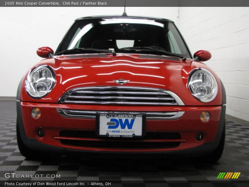 Chili Red / Panther Black 2005 Mini Cooper Convertible