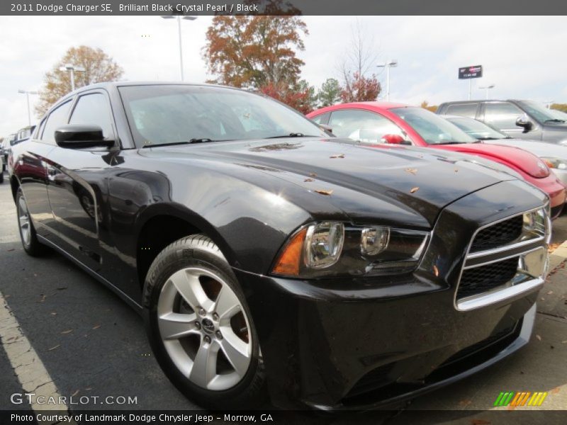 Brilliant Black Crystal Pearl / Black 2011 Dodge Charger SE