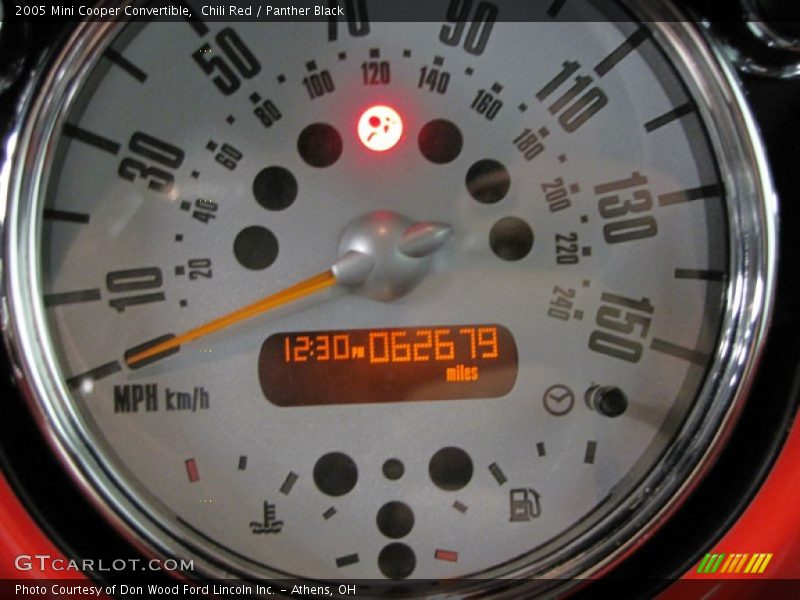 Chili Red / Panther Black 2005 Mini Cooper Convertible