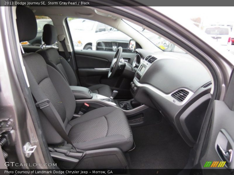 Storm Gray Pearl / Black 2013 Dodge Journey SE
