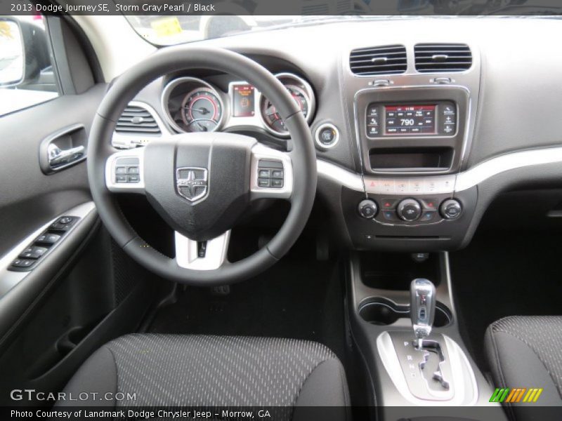 Storm Gray Pearl / Black 2013 Dodge Journey SE