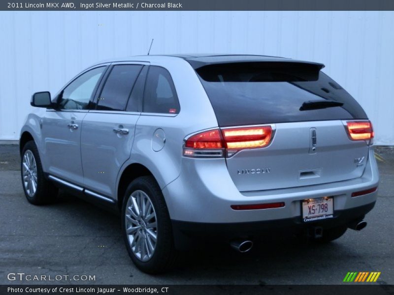 Ingot Silver Metallic / Charcoal Black 2011 Lincoln MKX AWD